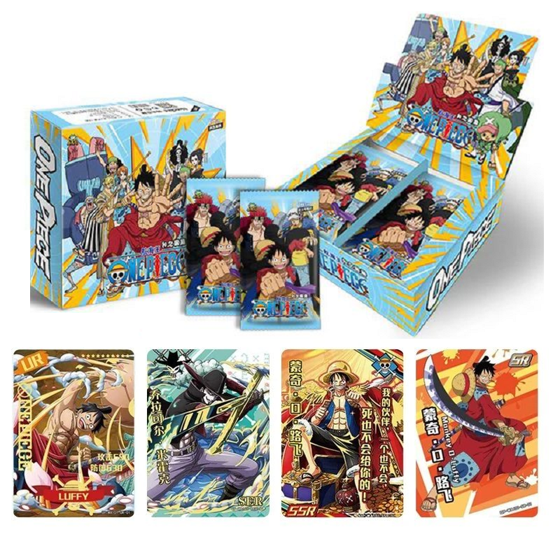 Original Bandai TCG One Piece Card Game Booster Box Luffy OPC-01 02 03  Cartoon Animation Battle Collectible Trading Card Toy