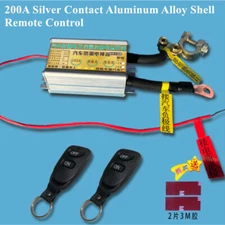 12V Universal Car Battery Disconnect Cut Off Isolator Master Switch +2Pcs Remote