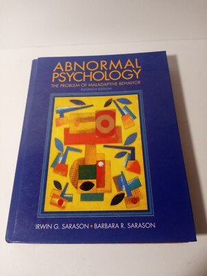 Abnormal Psychology: The Problem of Maladaptive Behavior 11th Edition Very Good!