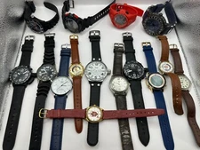 Mixed Brands Mens Watches Lot Of 15 For Parts Or Repair B8