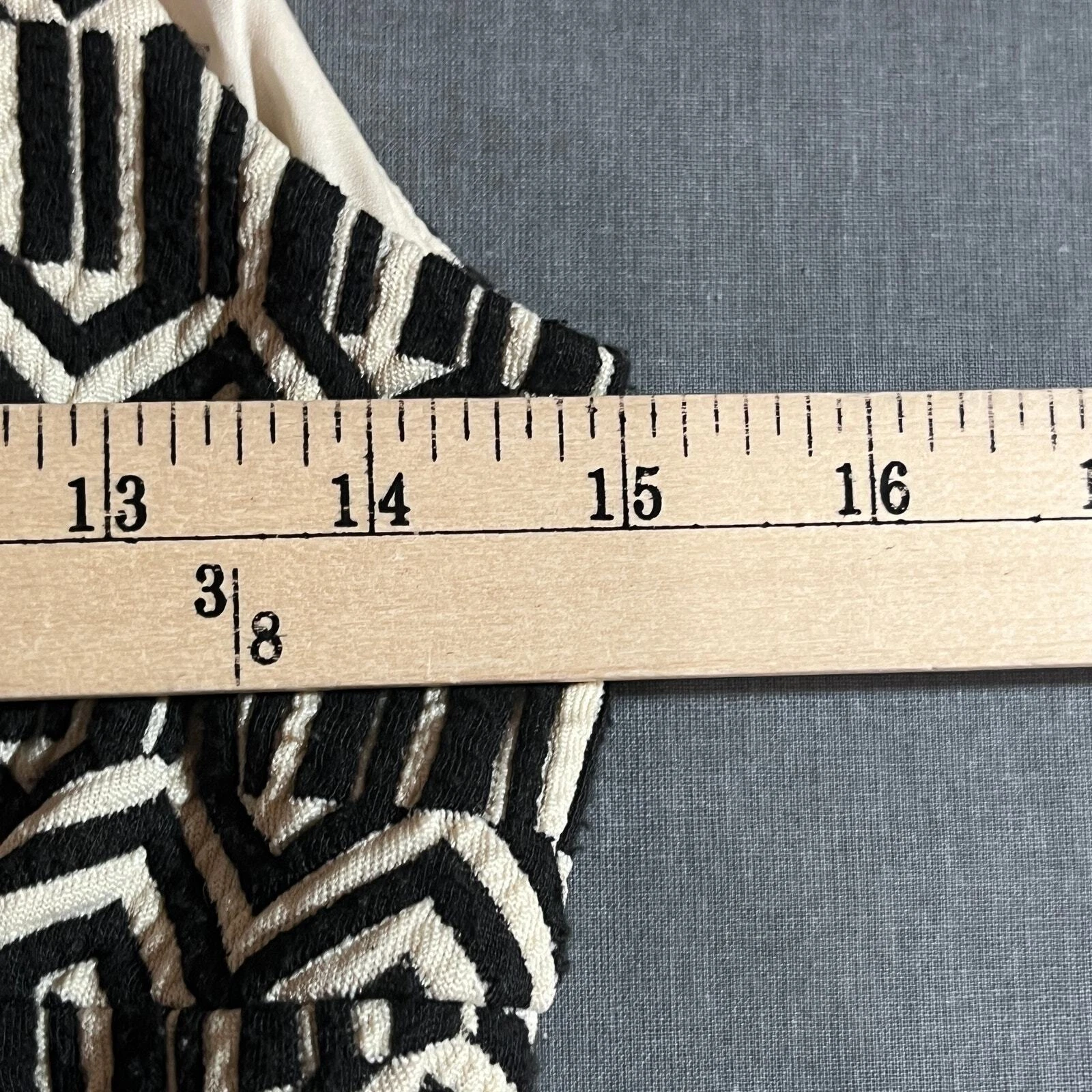 VETEMENTS Abito donna Anthropologie Leifsdottir Tonnelle taglia 6 nero bianco trapuntato