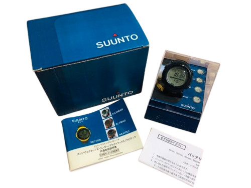 Reloj de pulsera digital Suunto Vector para hombre brújula altímetro verde oscuro con caja