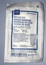 Lot of 10 MEDLINE STERILE 100% COTTON GAUZE BANDAGE ROLL 3.4" x 3.6 Yds 6 Ply