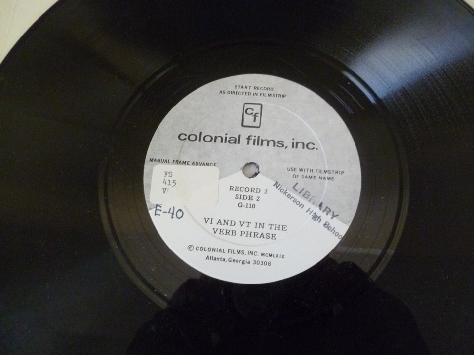 Colonial Films inc Grammar Vinyl Record Set of 6 Educational eBay