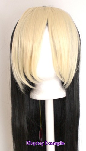 Peluca de 10"" con clip largo con pandillas algodón caramelo rosa cosplay extensión de cabello NUEVA - Imagen 3 de 3