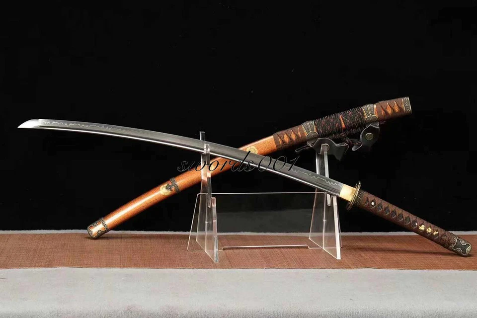 Tachi T10 Steel Katana Battle Ready Sharp Japanese Samurai Sword Real Hamon - Image 4 of 4