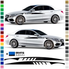 Auto Seiten-Streifen Aufkleber-Set, Sticker komp. mit Mercedes C-Class Edition O
