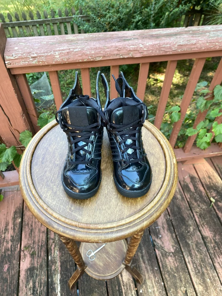 ДЕТСКИЕ РАЗМЕРЫ 6K Adidas Originals Джереми Скотт черные крылья Q23669 детей ясельного возраста - Изображение 3 из 4