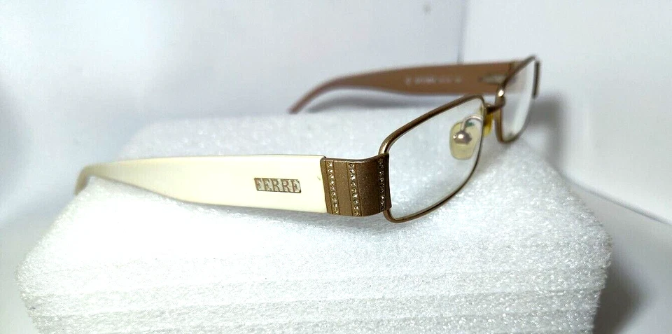 Gianfranco Ferre GF31804 2PH Gold Metal &White Eyglasses FRAMES 53-18-130 Italy - Image 2 of 4
