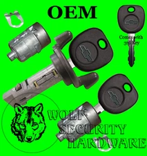 Chevy Silverado GMT800 99-00 Ignition Key Switch Lock Cylinder & Door Lock Set