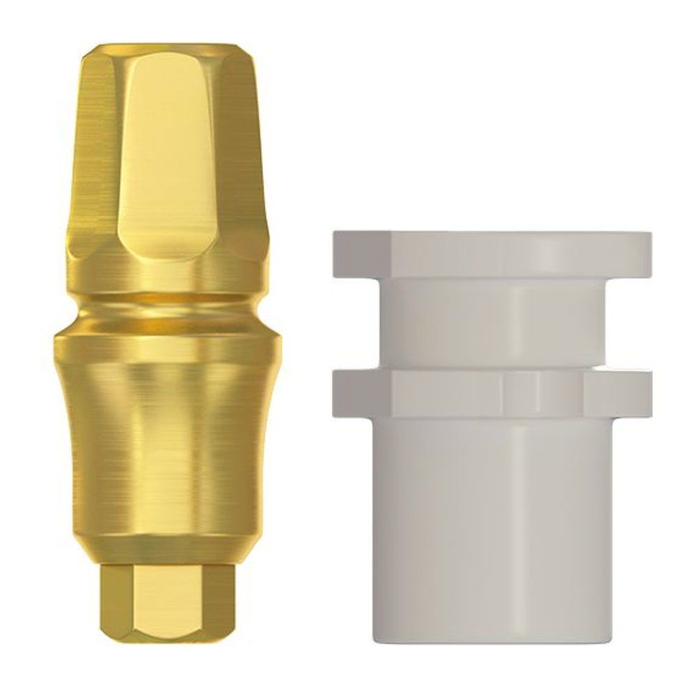 1x Spiral Blue Line Fixture Concave Prosthetic Kit Dental Analog