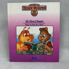 Vintage Teddy Ruxpin Book All About Bears World Of Wonder 1985/1986 NO TAPE