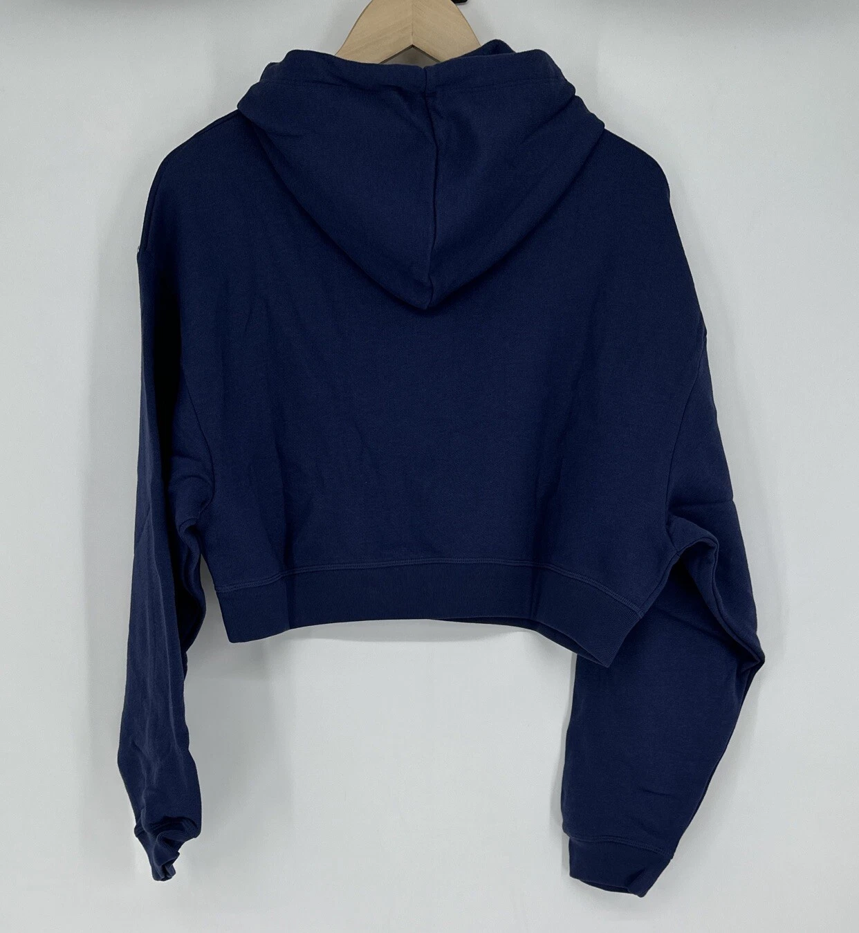 UNDERCOVER Felpa con cappuccio VICTORIA'S SECRET in pile di tutti i giorni taglia media. Navy