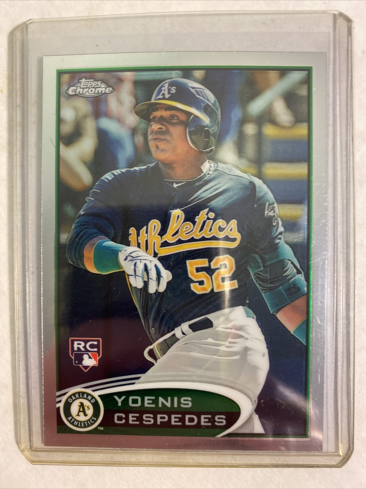 2012 Topps Chrome Yoenis Cespedes Xfractor Refractor Rookie RC #180 N841