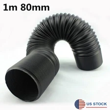 1m 80mm Global Adjustable Flexible Cold Air Intake Pipe Inlet Hose Tube Duct Kit