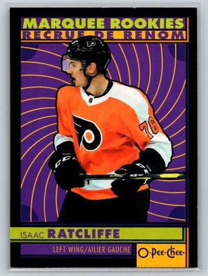 2022-23 O-Pee-Chee Black Retro Marquee Rookie Isaac Ratcliffe RC 100/100