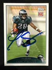 2009 Topps LeSean McCoy Signed Rookie Card 400 Eagles Autograph Auto RC. rookie card picture