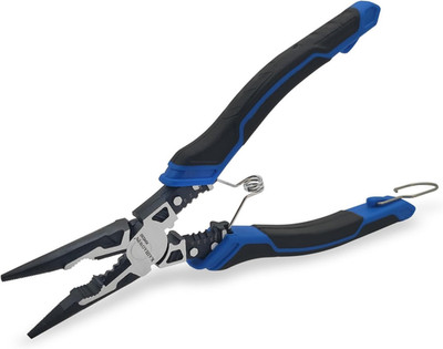 5-In-1 Needle Nose Pliers with Wire Cutter Stripper and Crimper Multifunction Co