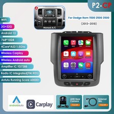 For Dodge RAM 1500 2500 3500 2013-2018 9.7"Car Radio GPS CarPlay Stereo WIFI CAM