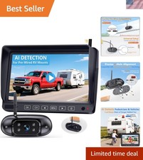 Wireless Backup Camera for Trailer - 7" 1080P RV Backup Camera with 4-Channel...