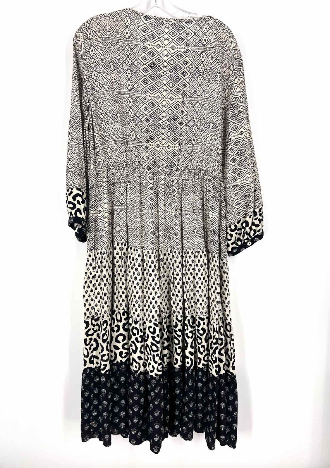 John Mark Size M Bone/Multi Embroidered Multi-Pri… - image 2