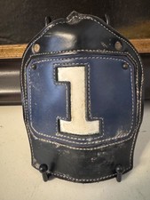 Vintage Leather Fire Helmet Front Cairns FDNY Rescue 1 Paul Conway