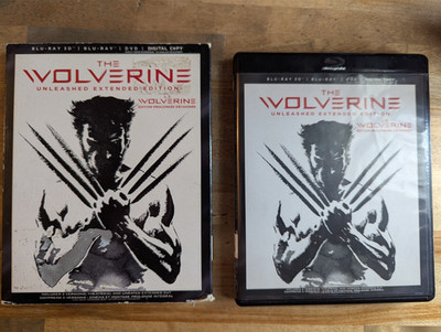 The Wolverine Unleashed Extended (3D Blu-ray / Blu Ray / DVD) w/ Slipcover