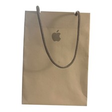 Authentic Apple Store iPhone iPad iPod Paper Logo Shopping Gift Bag 6  x9  EMPTY