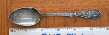 STERLING SILVER SOUVENIR SPOON: CHICAGO MASONIC TEMPLE