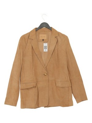 Massimo Dutti Herren Blazer L hellbraun 100% Wildleder Mantel