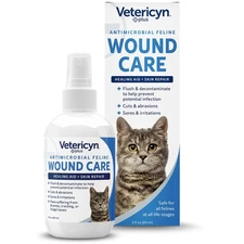 Vetericyn Plus Cat Wound Care Spray | Feline Healing Aid And Skin Repair For Wou