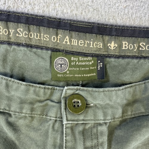 Boy Scouts Of America Cargo Shorts Mens 48 Green Uniform BSA Camping Hiking - Picture 4 of 8