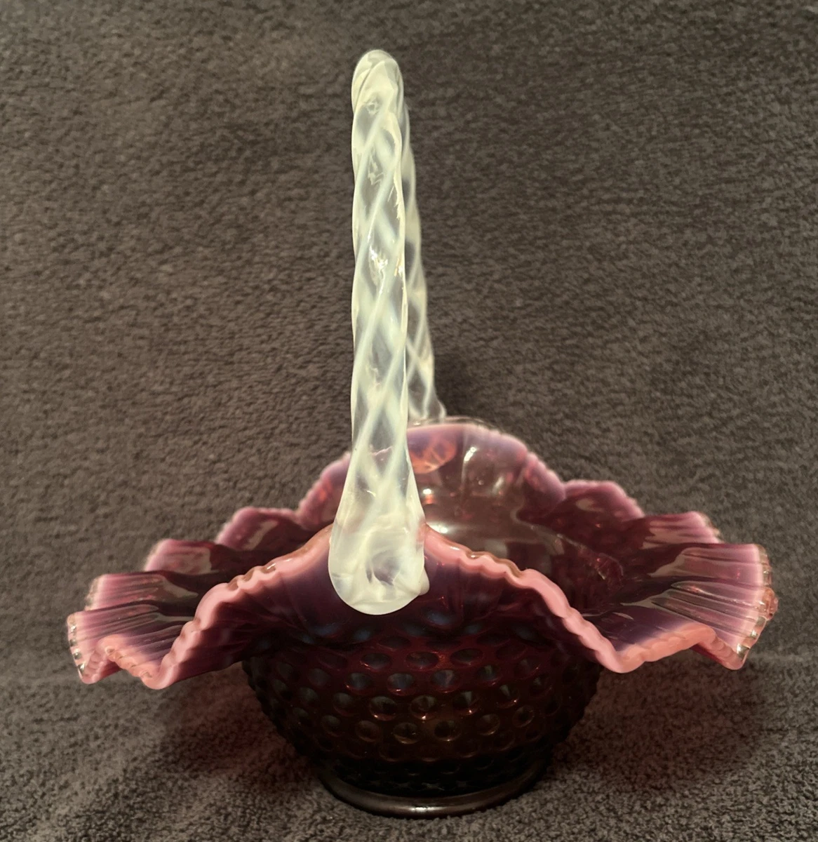 Fenton Plum Opalescent Hobnail for sale | eBay