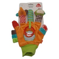 Fehn Spielhandschuh Safari – Fingerpuppen Baby Spielzeug Affe Und Elefant Zum Gr
