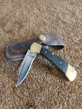RARE 1972 Buck 112 Micarta Inverted 2 Line Tang Stamp First Generation