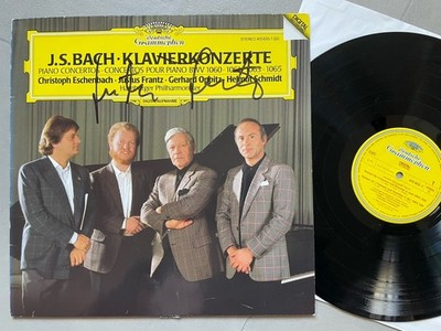 Signiert: J. S. Bach Klavierkonzerte HELMUT SCHMIDT, JUSTUS FRANTZ, Autogramm!