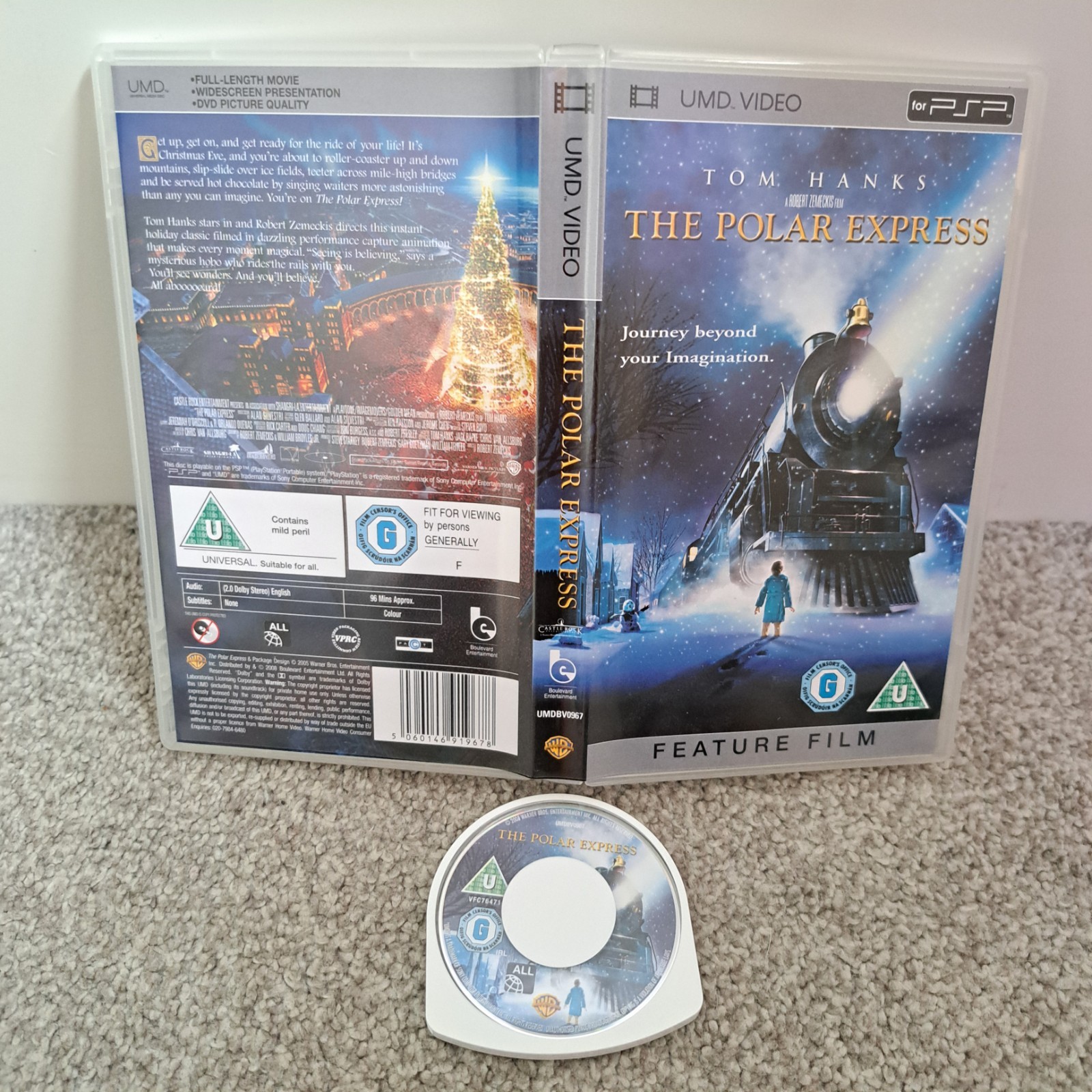 The Polar Express UMD PSP Film Movie Video Sony Playstation Portable Tom Hanks
