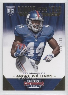 2014 Panini Contenders Rookie of the Year Gold 113/199 Andre Williams RC 0l2