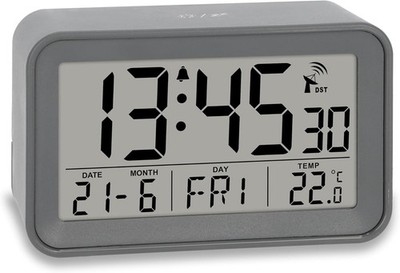 ADE Digitaler Funkwecker Mit Licht | Wecker Mit Temperaturanzeige Und Kalender |