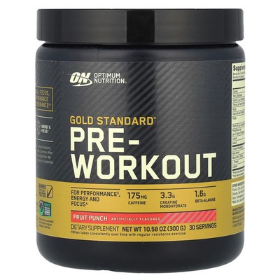 Gold Standard  Pre-Workout, Fruit Punch, 10.58 oz (300 g)