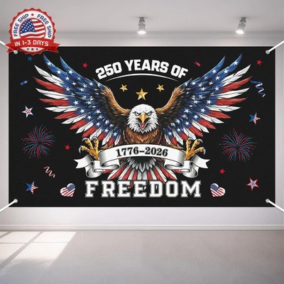 250th Anniversary Decorations - 4th of July Backdrop for Memorial Day | 1776-202