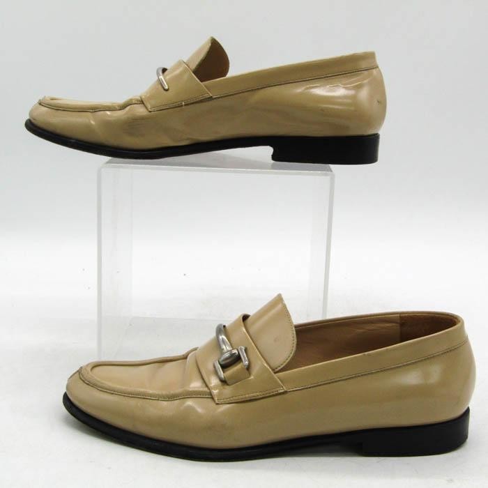 GUCCI Slip-Ons Leather Loafers Dress Shoes Size:36/JP:23 Beige 141141K Authentic thumbnail 8