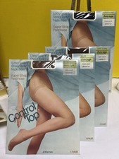 Control Top JC Penney Super Shaper Pantyhose Average Mix Color Lot of 4 Vtg NEW