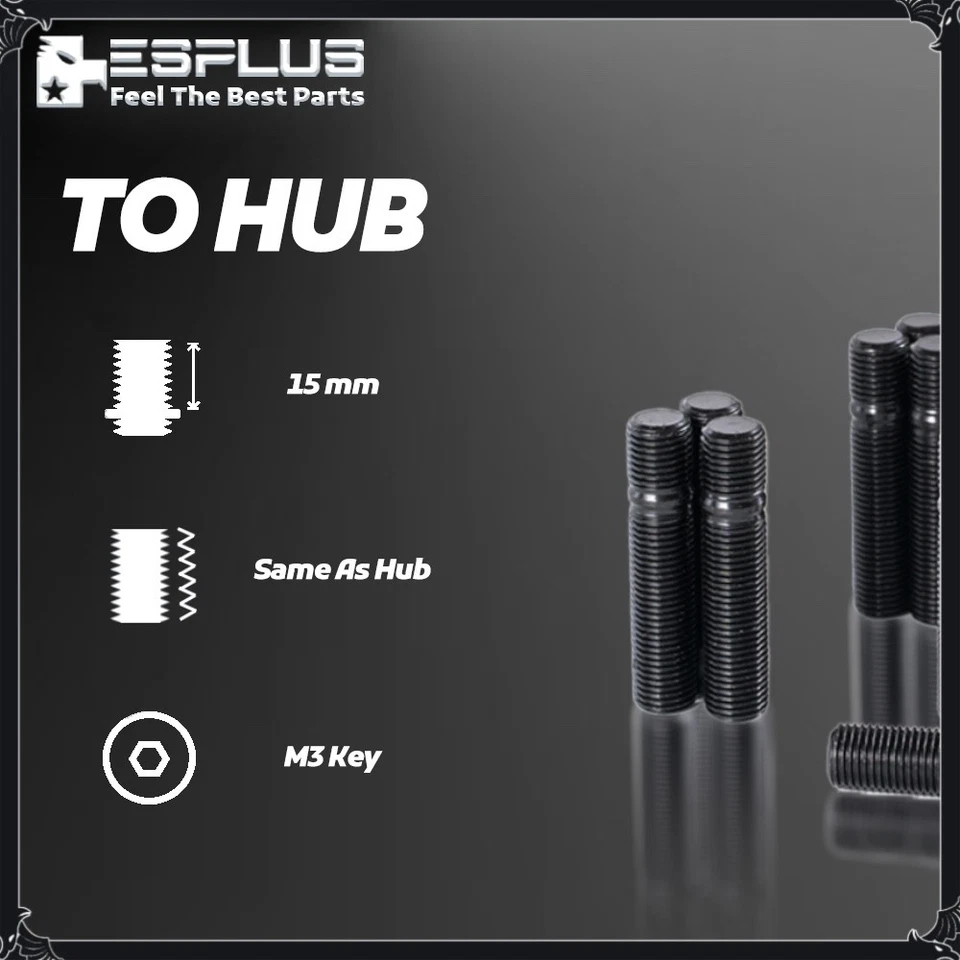 [20] Conversión de perno de rueda extendida M14x1,25 a M14x1,5 apto para Rolls-Royce Foto 3 de 4