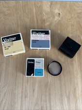 Vivitar Lot 4 Camera Lens Filter Haze 55 mm, Polarizing 52mm, 62mm, UV 52mm