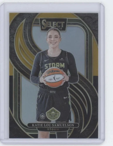 2025 Panini Select WNBA Prizm Katie Lou Samuelson #143 Black Gold /5