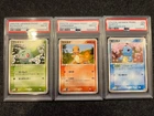 PSA 10 Bulbasaur Charmander Squirtle Meiji Promo Japanese Pokemon TCG Set Japan