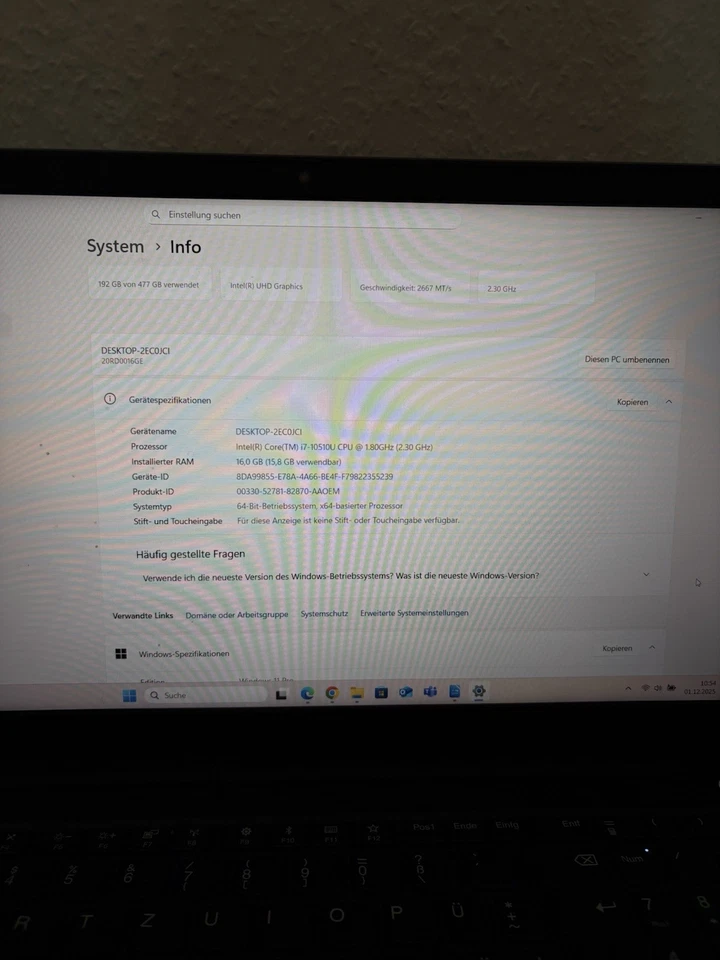 Lenovo ThinkPad E15 · i7-10510U · 16GB · 512GB, Foto 3 von 5