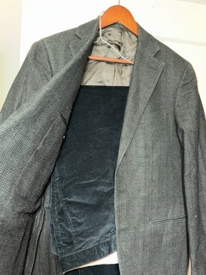 Green Suit - 46/36US Green Caruso Jacket & 48/32US Luciano Barbera Corduroy pant