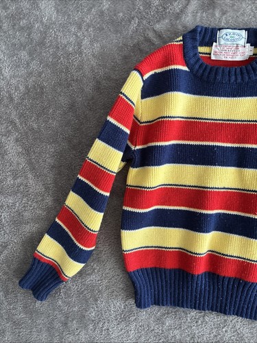 Polo Ralph Lauren Izod Lacoste Sweaters Boys 7 Stripes Cotton Lot 2 Preppy Vtg - Picture 14 of 16